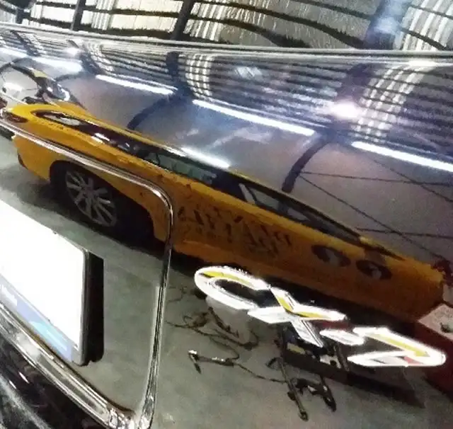 Car panel dent removal before and after comparison
