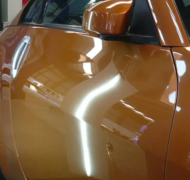 Complex dent repair before and after PDR treatment